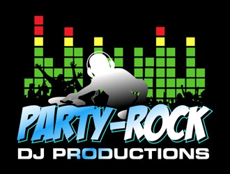 Party-Rock DJ Productions logo design by LogoInvent