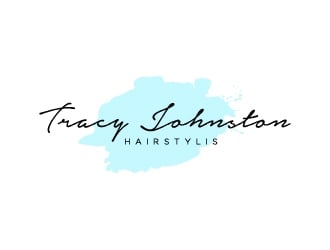 Tracy Johnston Hairstylist logo design by BrainStorming