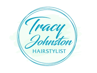 Tracy Johnston Hairstylist logo design by AamirKhan
