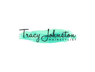 Tracy Johnston Hairstylist logo design by RIANW