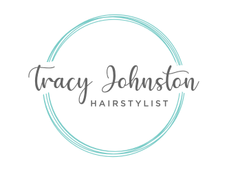 Tracy Johnston Hairstylist logo design by Franky.