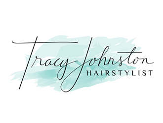 Tracy Johnston Hairstylist logo design by Coolwanz