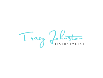 Tracy Johnston Hairstylist logo design by johana