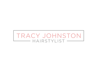 Tracy Johnston Hairstylist logo design by johana
