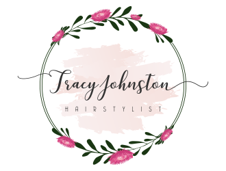 Tracy Johnston Hairstylist logo design by Bewinner