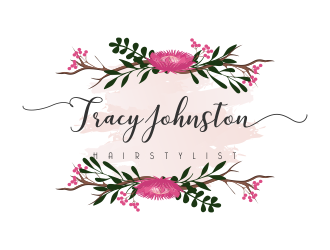 Tracy Johnston Hairstylist logo design by Bewinner