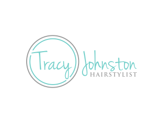 Tracy Johnston Hairstylist logo design by checx