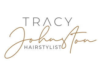 Tracy Johnston Hairstylist logo design by cikiyunn