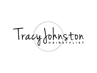 Tracy Johnston Hairstylist logo design by Lovoos