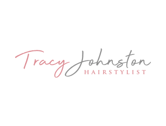 Tracy Johnston Hairstylist logo design by lexipej