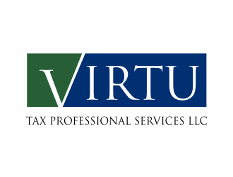 VIRTU TAX PROFESSIONAL SERVICES LLC logo design by up2date