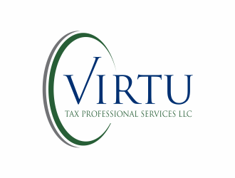 VIRTU TAX PROFESSIONAL SERVICES LLC logo design by up2date
