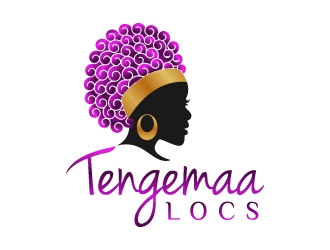 Tengemaa Locs  logo design by sakarep