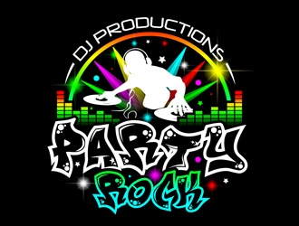 Party-Rock DJ Productions logo design by DreamLogoDesign