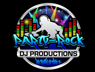 Party-Rock DJ Productions logo design by DreamLogoDesign