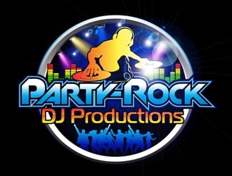 Party-Rock DJ Productions logo design by DreamLogoDesign