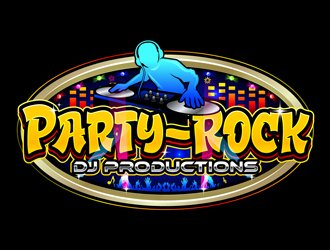 Party-Rock DJ Productions logo design by DreamLogoDesign