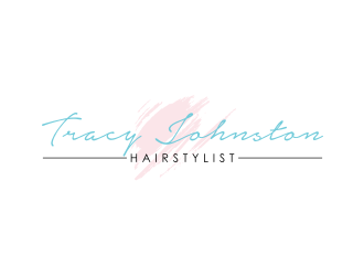 Tracy Johnston Hairstylist logo design by puthreeone
