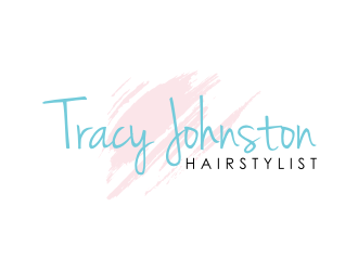 Tracy Johnston Hairstylist logo design by puthreeone