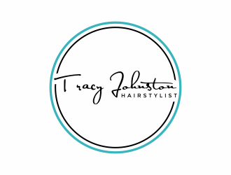 Tracy Johnston Hairstylist logo design by InitialD