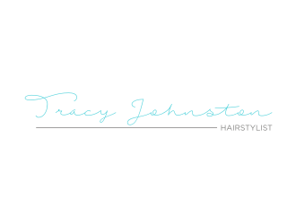Tracy Johnston Hairstylist logo design by rief