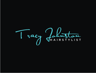 Tracy Johnston Hairstylist logo design by rief