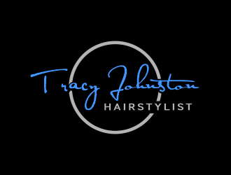 Tracy Johnston Hairstylist logo design by Gwerth