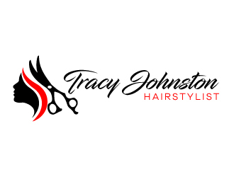 Tracy Johnston Hairstylist logo design by karjen