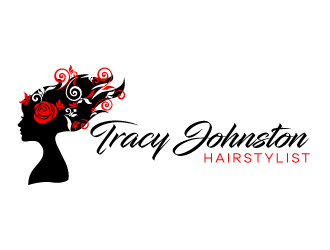 Tracy Johnston Hairstylist logo design by karjen
