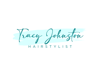 Tracy Johnston Hairstylist logo design by ekitessar