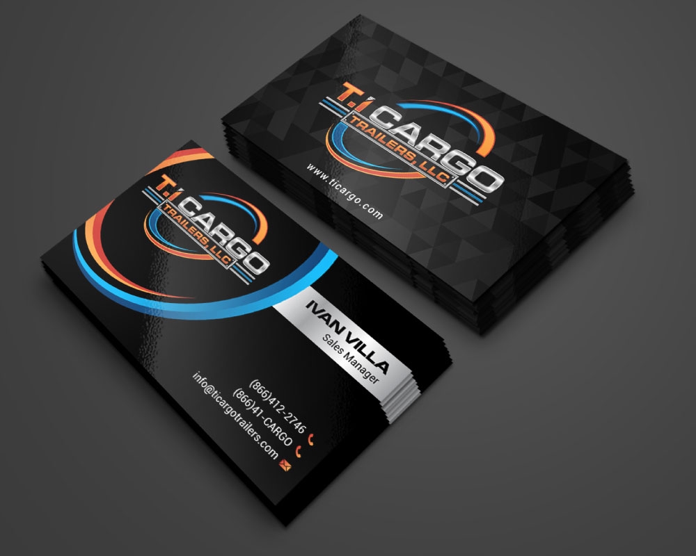 T.I Cargo Trailers logo design by Boomstudioz