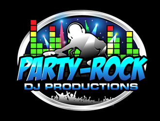 Party-Rock DJ Productions logo design by LogoInvent