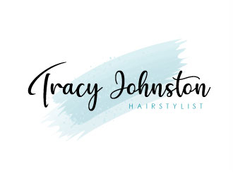 Tracy Johnston Hairstylist logo design by sanworks
