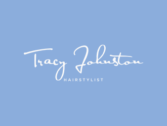 Tracy Johnston Hairstylist logo design by falah 7097