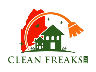 Clean Freaks LLC logo design by dibyo