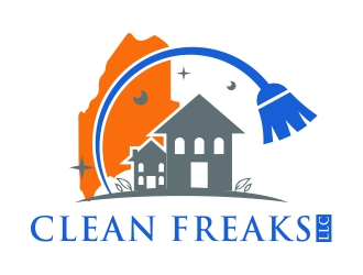 Clean Freaks LLC logo design by dibyo
