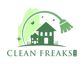 Clean Freaks LLC logo design by dibyo