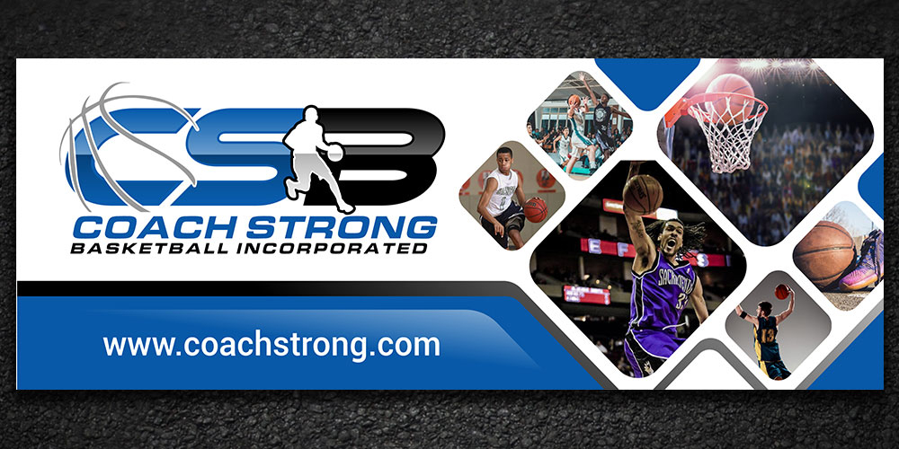 coach strong basketball incorporated logo design by Boomstudioz
