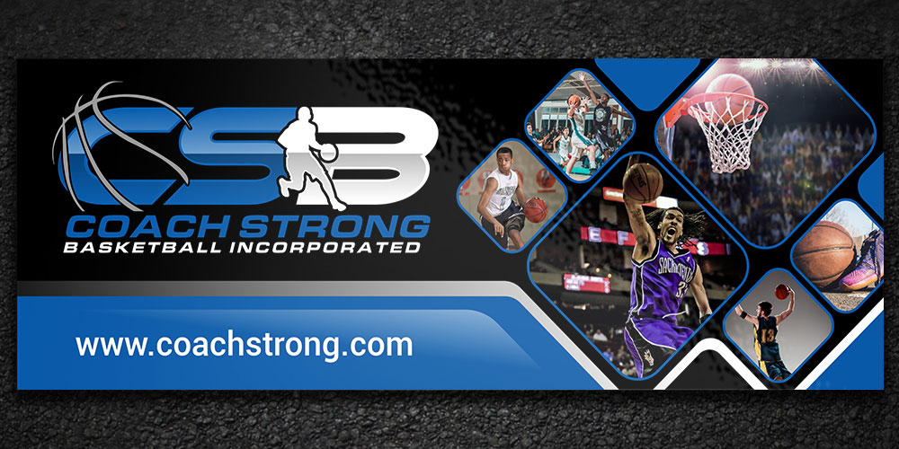 coach strong basketball incorporated logo design by Boomstudioz