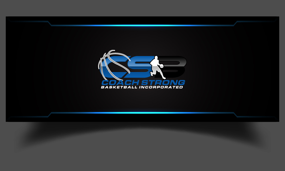 coach strong basketball incorporated logo design by GRB Studio