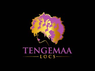Tengemaa Locs  logo design by Moon