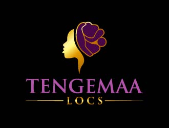 Tengemaa Locs  logo design by Moon
