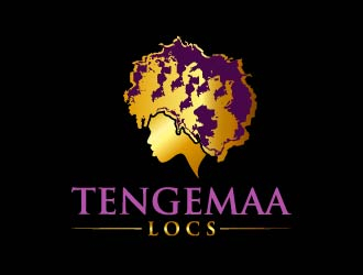 Tengemaa Locs  logo design by Moon