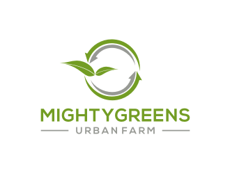 Mightygreens Urban Farm logo design by mbamboex