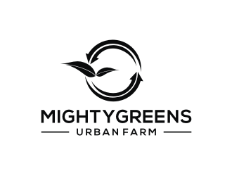 Mightygreens Urban Farm logo design by mbamboex