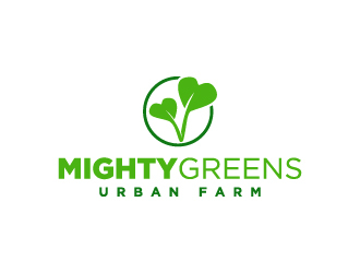 Mightygreens Urban Farm logo design by sakarep