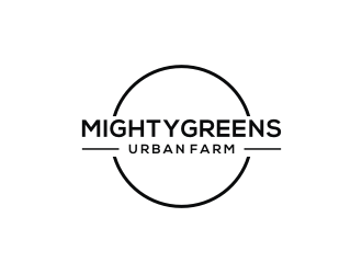 Mightygreens Urban Farm logo design by mbamboex