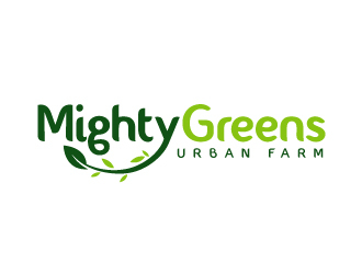 Mightygreens Urban Farm logo design by nexgen