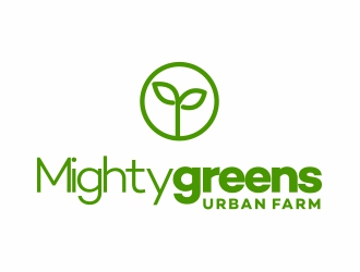 Mightygreens Urban Farm logo design by Alfatih05