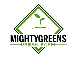 Mightygreens Urban Farm logo design by AamirKhan